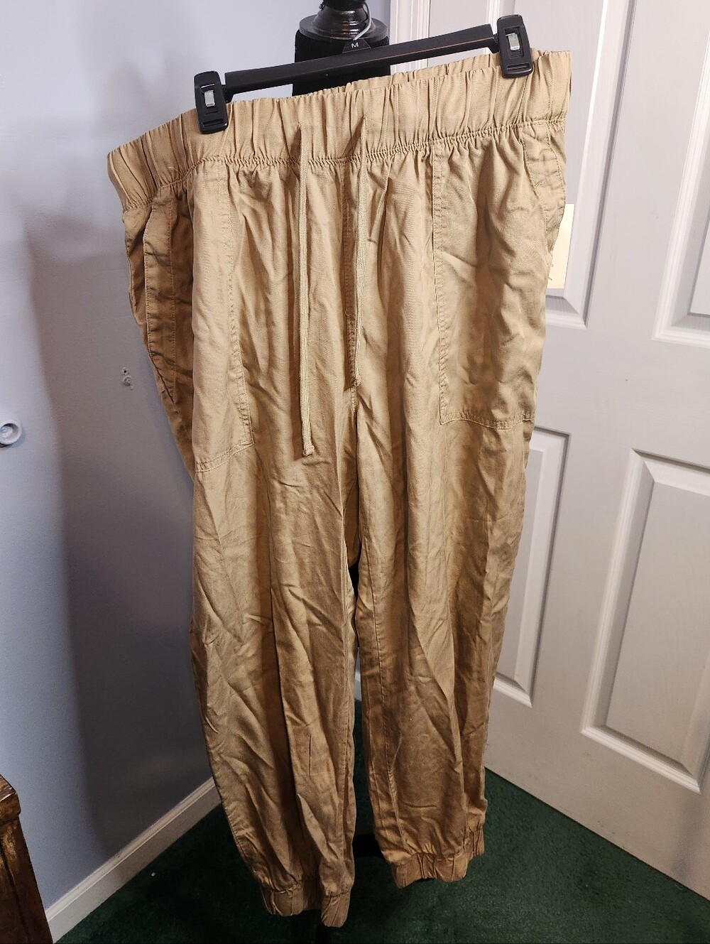 Universal Thread Women's Drawstring Joggers in Tan NWT Size XL